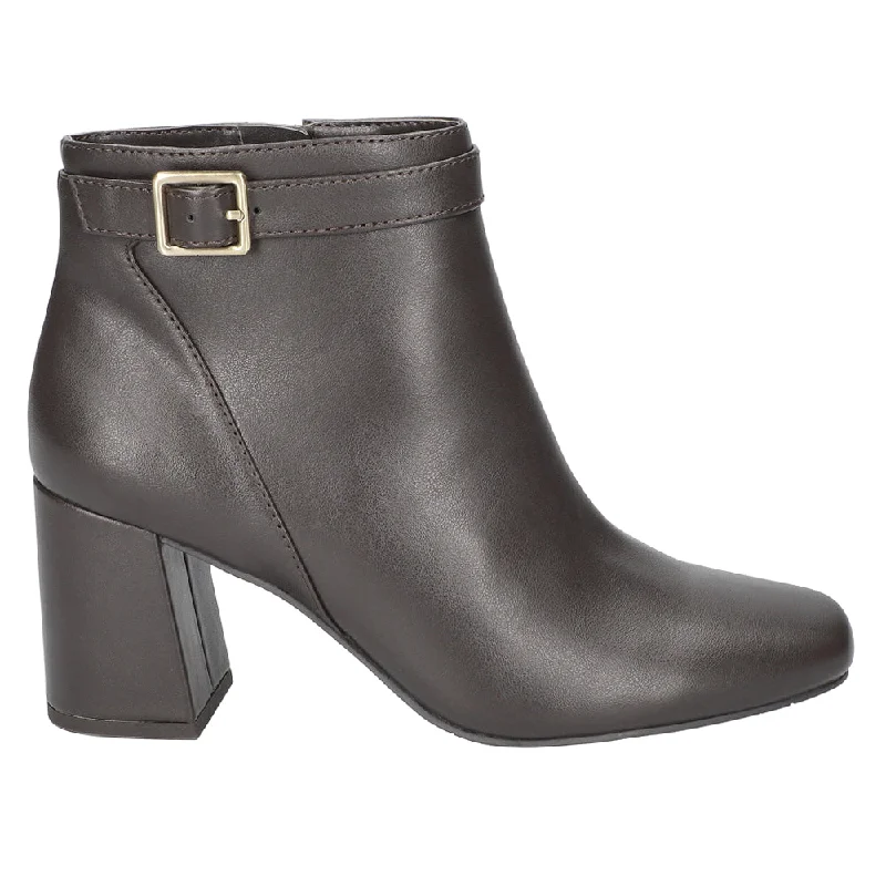 women's ankle boots with over-the-knee lookWinnipeg Zippered Square Toe Booties